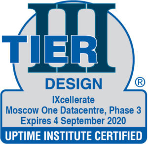 Самый большой в России машинный зал сертифицирован на соответствие Tier III  по стандарту Uptime Institute в категории «Дизайн»