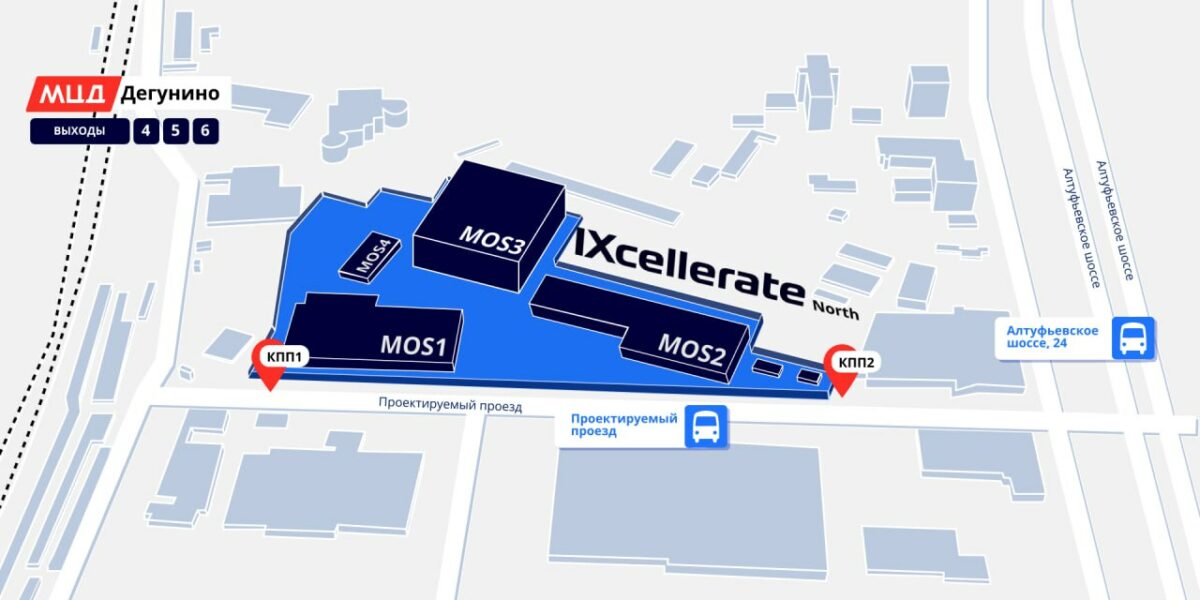 Карта Северного кампуса