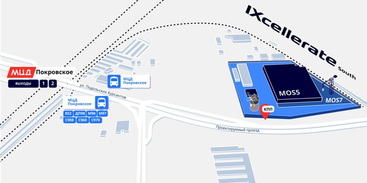 Карта Южного кампуса